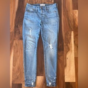 Madewell 9” High-Rise Skinny Jeans Sz 28